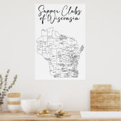 Poster Clubs de soupe du Wisconsin (Cuisine)