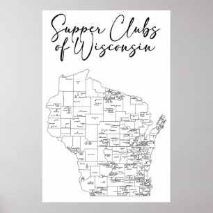 Poster Clubs de soupe du Wisconsin