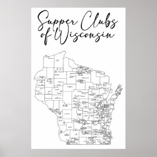 Poster Clubs de soupe du Wisconsin