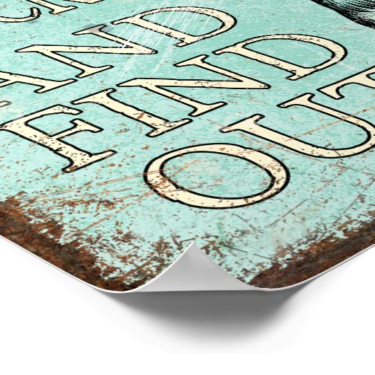 Poster Cluck Autour Et Découvrez Rustic Drôle Poulet (Coin)