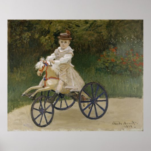 Poster Clude Monet - Jean Monet sur son Hobby Horse 1872 (Devant)