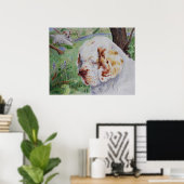 Poster Clumber Spaniel - Spring Woodland print (Bureau à domicile)