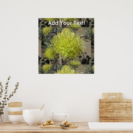 Poster Cluster de fleurs géantes Agave (Cuisine)