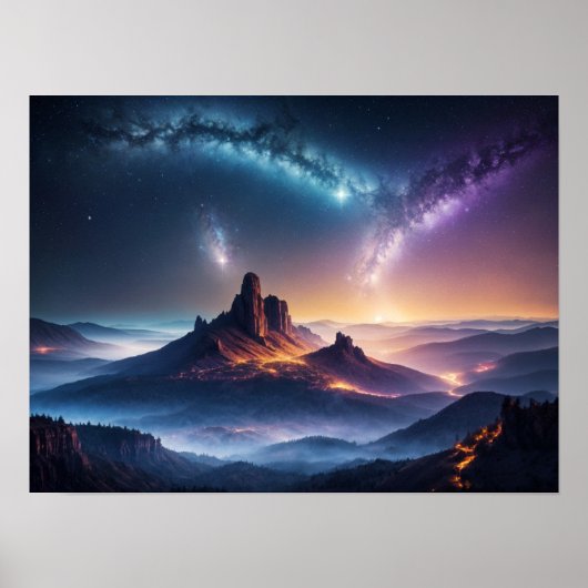 Poster Cluster d'étoiles mystique (Devant)