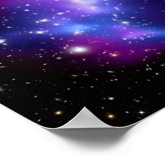 Poster Cluster Galaxy MACS J0717 (télescope Hubble) (Coin)