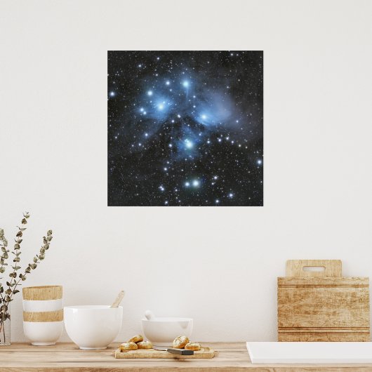 Poster Cluster M45 Pleaides (Cuisine)