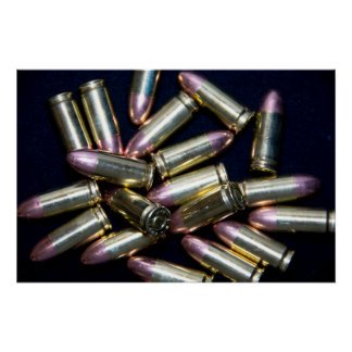 Poster Cluster of 9mm Ammo