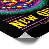 Poster Cly New Orleans Bourbon Street Cool Fun Nola Mardi (Coin)