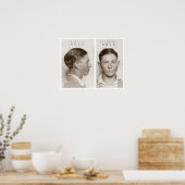 Poster Clyde Champion Barrow Mug Shot Dallas Circa 1926 (Cuisine)