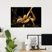 Poster "Clyde" Joue à basse électrique (Bureau à domicile)