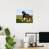 Poster Clydesdale Horse (Bureau à domicile)