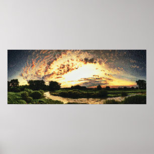 Poster Cmyk du paysage 16