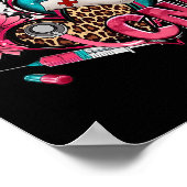 Poster Cna Coeur rose Sunflower Conscience du cancer du s (Coin)