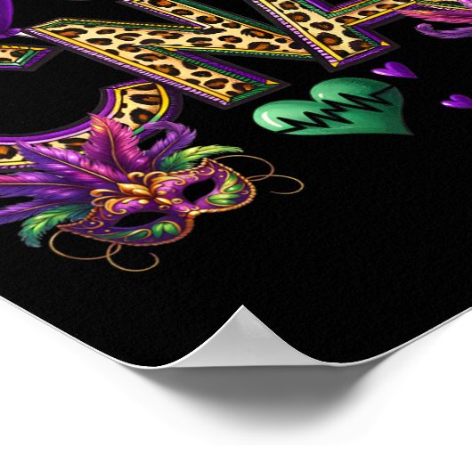 Poster Cna Mardi Gras Certifié Infirmière Istant Mardil G (Coin)