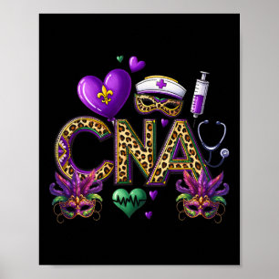 Poster Cna Mardi Gras Certifié Infirmière Istant Mardil G