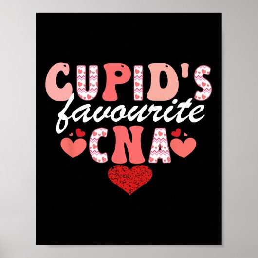Poster Cna Valentine Certified Nursing I de Cupid (Devant)