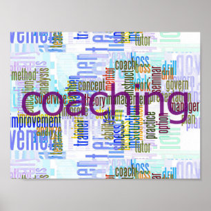 Poster coach-407290 coach tutor TYPOGRAPHY business mento
