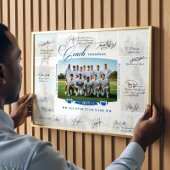 Poster Coach Appreciation Collage Football Team Signature
