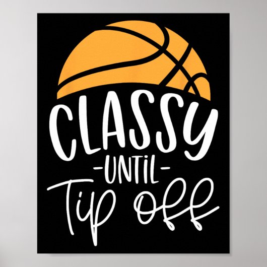 Poster Coach Basketball Classy Jusqu'Au Décalage (Devant)