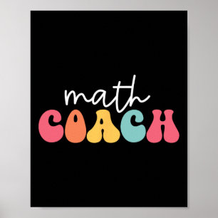 Poster Coach de mathématiques Professeur de mathématiques