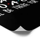 Poster Coach de maths Je serai là pour vous Cadeau de pro (Coin)