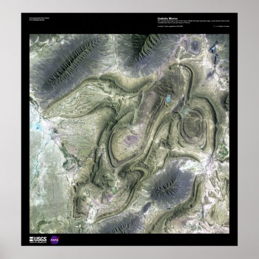 Poster Coahuila Mexique (Devant)