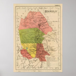 Poster Coahuila, Mexique