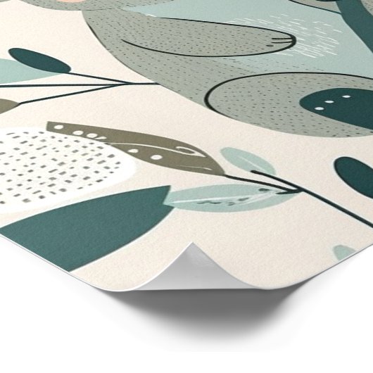 Poster Coala Cuteness Nursery (Coin)