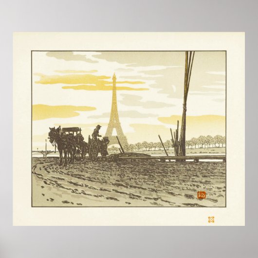 Poster Coalmen - Henri Rivière Art Print (Devant)