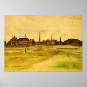 Poster Coalmine dans le Borinage par Vincent van Gogh (Devant)