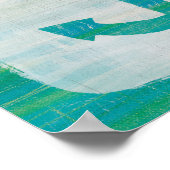 Poster Coastal | Aqua Anchor (Coin)