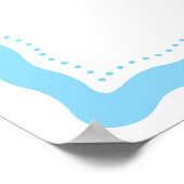 Poster Coastal Blue Lemon Amalfi Wedding Welcome Sign (Coin)