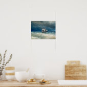 Poster Coastal scene with Stormy Waters  Ivan Aivazovsky (Cuisine)