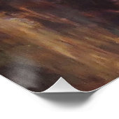 Poster Coastal Scene with Weathered Wood. (Coin)