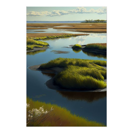 Poster Coastal tranquillité (Devant)