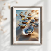 Poster Coastal Wall Art Huster Shells sur le rivage