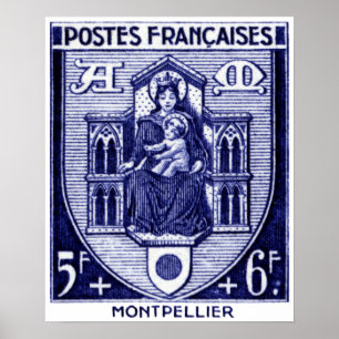 Poster Coat of Arms, Montpellier France