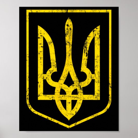 Poster Coat Of Arms Of Ukraine 4 (Devant)