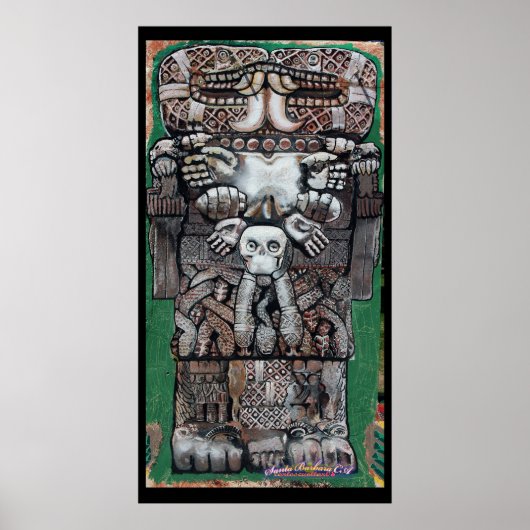 Poster coatlicite, déesse de la terre (Devant)