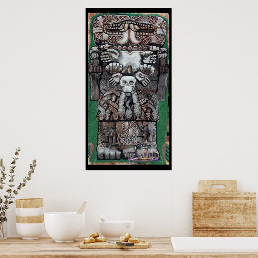 Poster coatlicite, déesse de la terre (Cuisine)