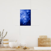 Poster Cobalt Blue Galaxy Burst (Cuisine)