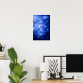 Poster Cobalt Blue Galaxy Burst (Bureau à domicile)