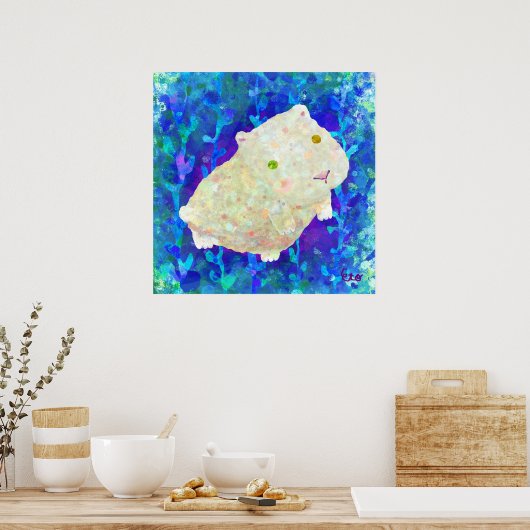 Poster cobaye blanche (Cuisine)