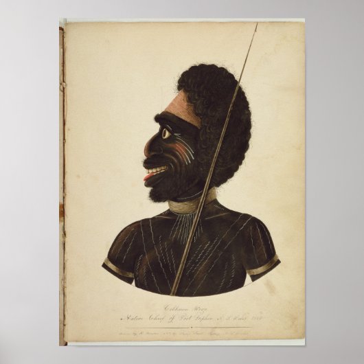 Poster Cobbawn Wogi, chef natif de Port Stephen (Devant)