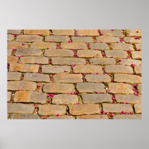 Poster Cobblestone Walking Detail