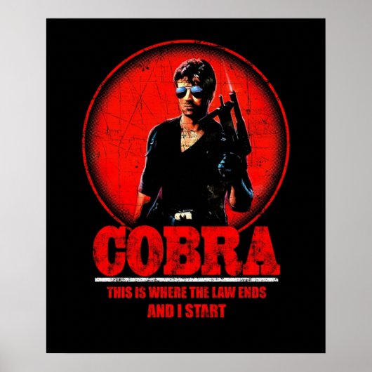 Poster Cobra Movie Retro (Devant)