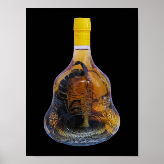 Poster Cobra Snake Vs Scorpion Whiskey ... Yadong Lao (Devant)