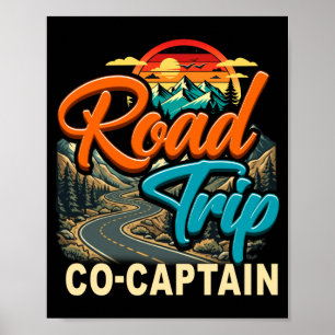Poster Cocapitaine de road trip en famille en camping