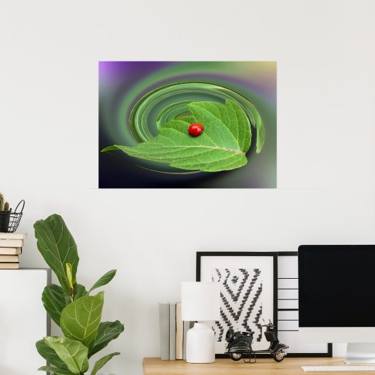 Poster coccinelle (Bureau à domicile)