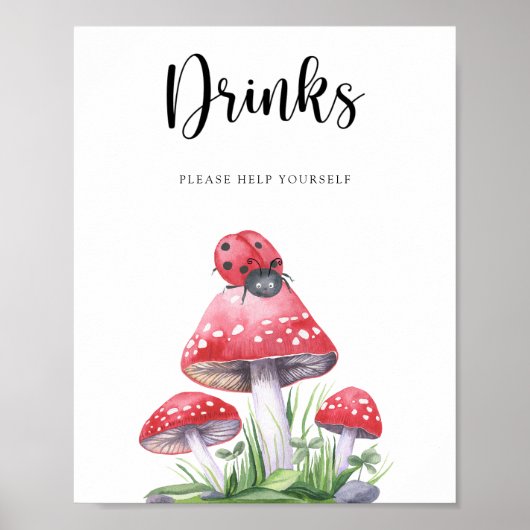 Poster Coccinelle - Boissons à volonté (Devant)